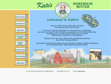 Tablet Screenshot of kateshomemadebutter.com